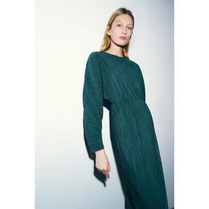 Zara Pleated Midi Dress